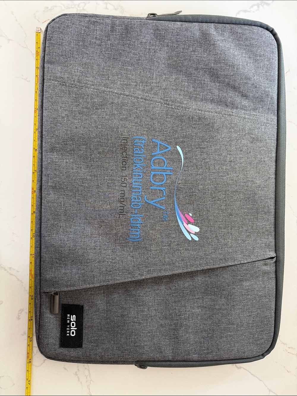 Adbry Gray Laptop Sleeve by Solo New York - Padded Laptop Bag Never Used